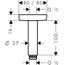 Кронштейн для верхнього душу HANSGROHE RAINDANCE 27467000