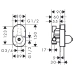 Прихована частина змішувача HANSGROHE FOCUS S 31741180