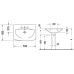 Раковина DURAVIT CARO 0434700000
