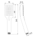 Ручний душ IMPRESE W070SQT3