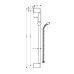 Штанга для душу HANSGROHE UNICA 27615000