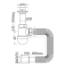 Сифон для умивальника ROZZY JENORI RSW405080