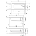 Акрилова ванна 170х75 см DURAVIT D-CODE 700100000000000 прямокутна