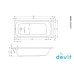 Акрилова ванна 180х80 см DEVIT Comfort 18080123 прямокутна з ніжками