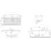 Акрилова ванна 180х80 см VILLEROY&BOCH O.Novo uBA180CAS2V-01 прямокутна