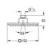 Верхній душ GROHE EUPHORIA CUBE 27705000