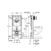 Інсталяція для унітазу GROHE RAPID SL 38722001
