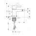 Змішувач для біде HANSGROHE METRIS S 31261000
