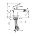 Змішувач для біде HANSGROHE TALIS E 71720000