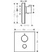 Змішувач для душу HANSGROHE SHOWERSELECT GLASS 15735400