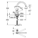 Змішувач для кухні GROHE BAUCLASSIC 31234001
