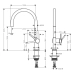 Змішувач для кухні HANSGROHE TALIS M54 72804670