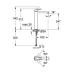 Змішувач для раковини GROHE EUROCUBE 23406000