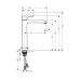 Змішувач для раковини HANSGROHE METRIS 31184000