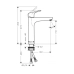 Змішувач для раковини HANSGROHE FOCUS 31518000