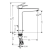 Змішувач для раковини HANSGROHE TALIS E 71716700