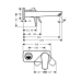Змішувач для раковини HANSGROHE TALIS E 71734000