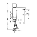 Змішувач для раковини HANSGROHE TALIS SELECT E 71750000