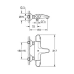Змішувач для ванни GROHE GROHTHERM 1000 34155003