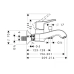 Змішувач для ванни HANSGROHE METRIS CLASSIC 31478000