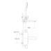 Змішувач для ванни IMPRESE SMART CLICK ZMK101901040